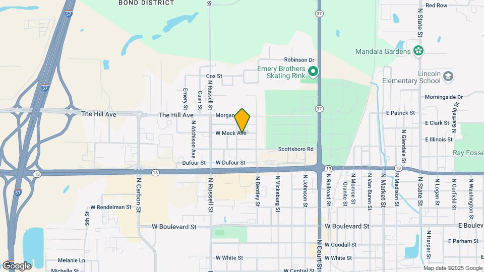 1213 W Mack Ave, Unit Apartment B Map and Location Details