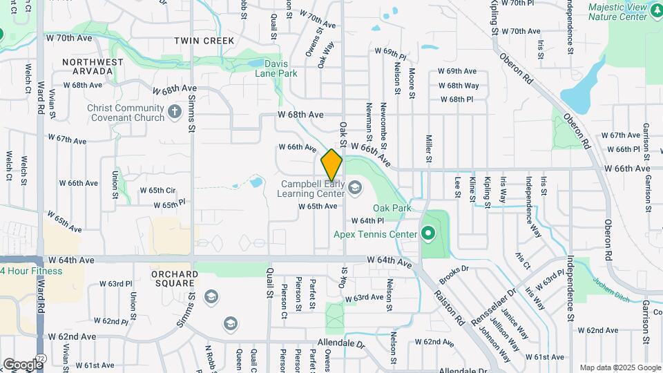 10839 W 65th Pl Map and Location Details