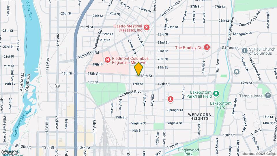 1024 18th St Map and Location Details