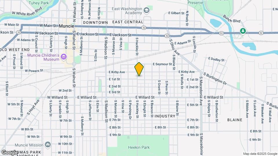 722 S Hackley St Map and Location Details