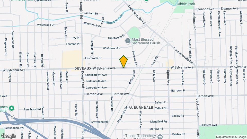 2211 W Sylvania Ave Map and Location Details