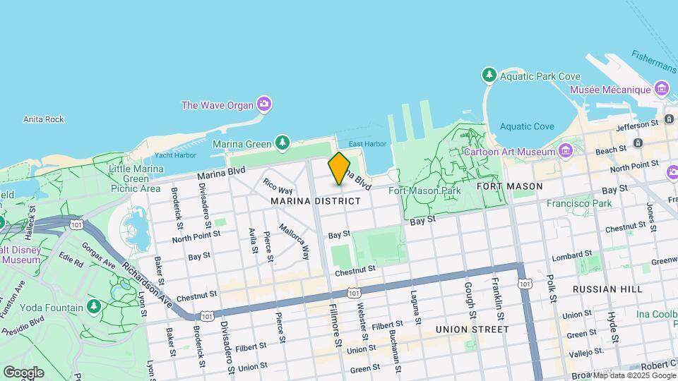 1600 Beach St Map and Location Details