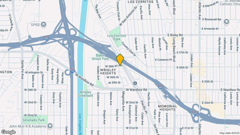 3720 Magnolia Ave Map and Location Details