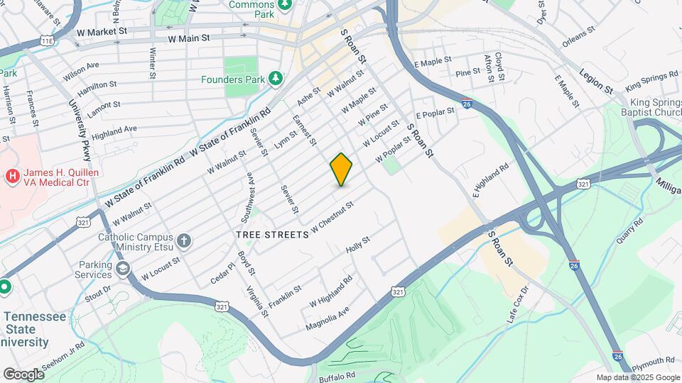 403 W Poplar St Map and Location Details