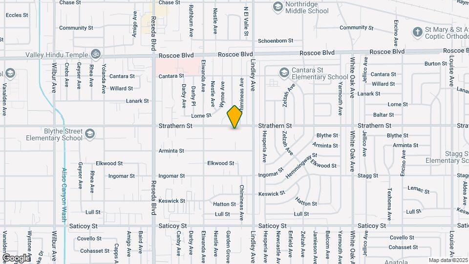 18146 Strathern St Mapa y Detalles de la Ubicación