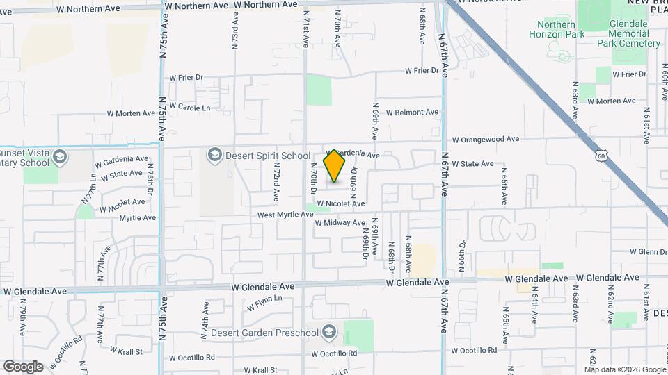 6958 W Northview Ave Mapa y Detalles de la Ubicación