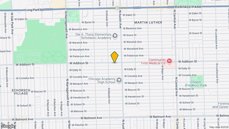 6031 W Addison St Map and Location Details