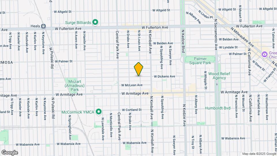 3503 W Dickens Ave Map and Location Details