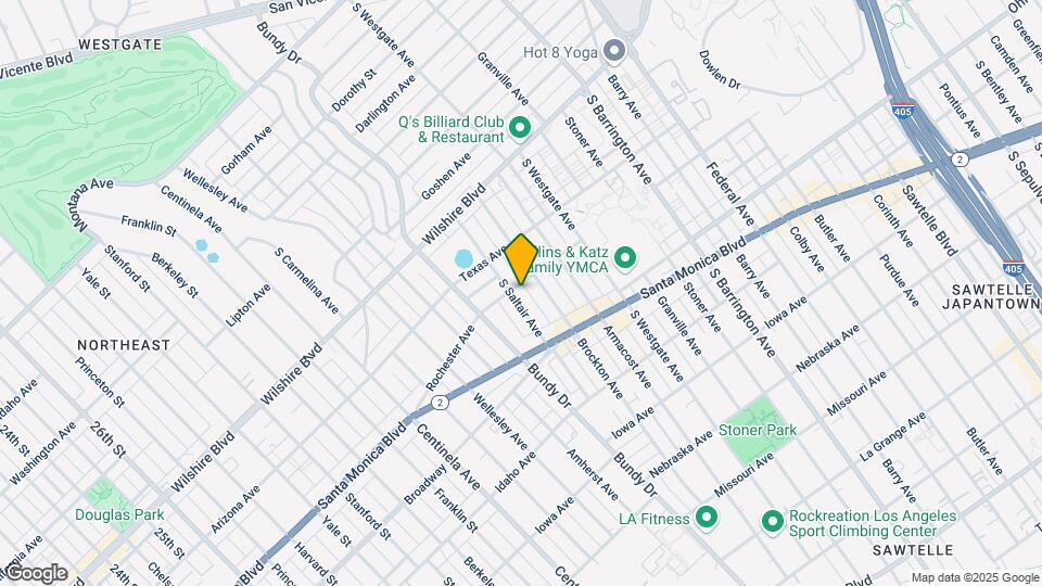 1406 S Saltair Ave Mapa y Detalles de la Ubicación