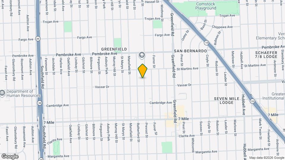 19437 Prevost St Map and Location Details