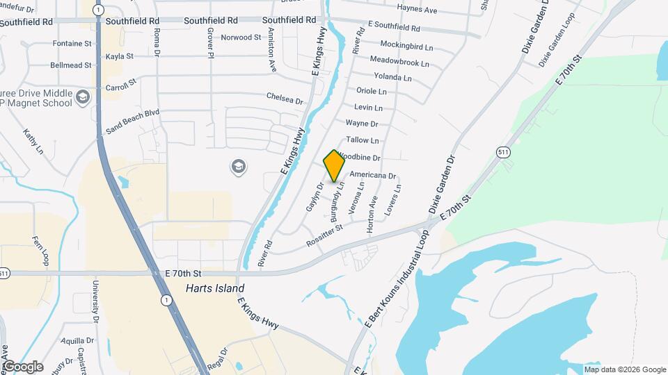 6122 Burgundy Ln Map and Location Details