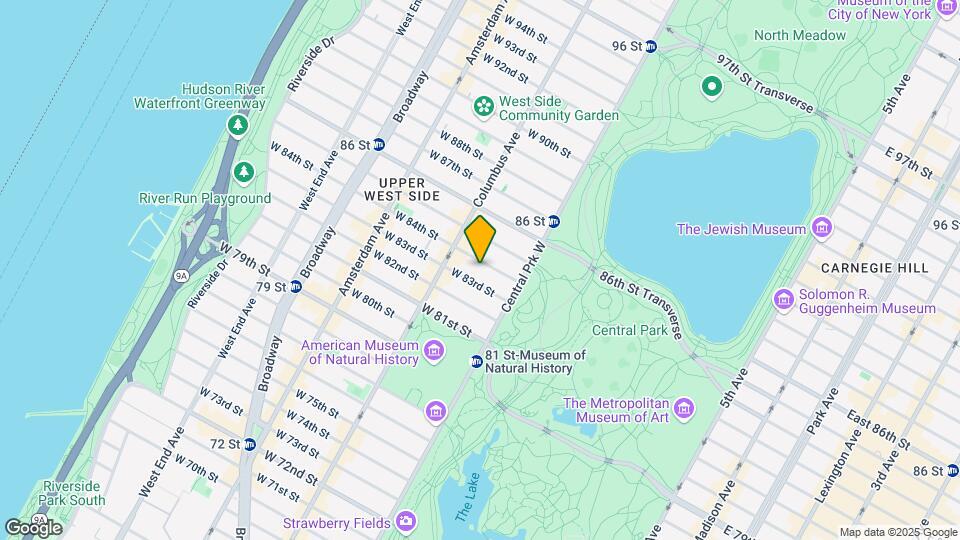 36 W 84th St Map and Location Details