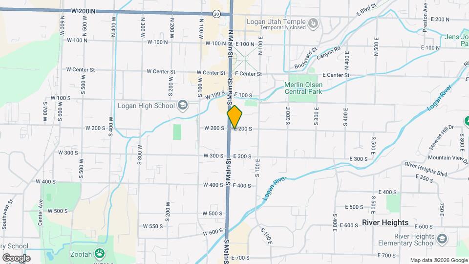 12 E 200 S Map and Location Details