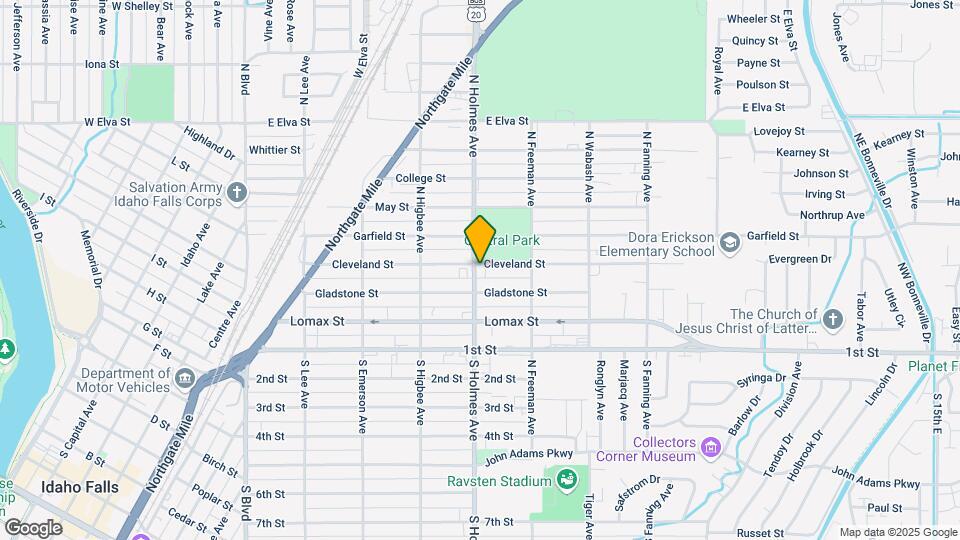 SW Cleveland & Holmes St Mapa y Detalles de la Ubicación