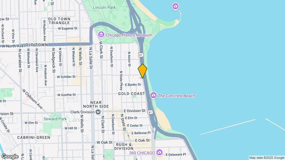 1360 N Lake Shore Dr Map and Location Details
