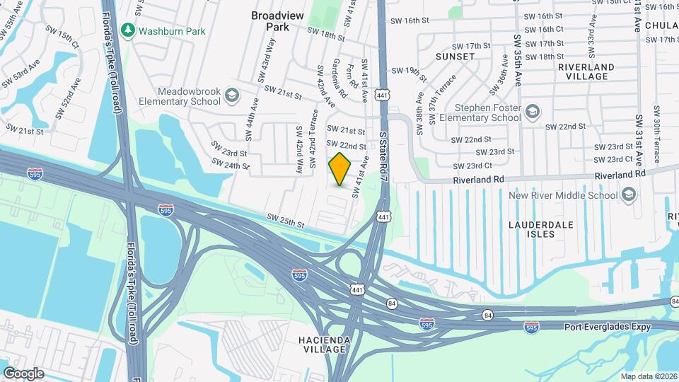 4140 SW 24th Ct Map and Location Details