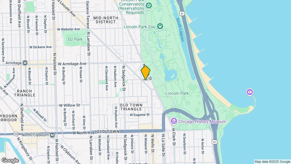 1849 N Lincoln Ave, Unit 3 Map and Location Details