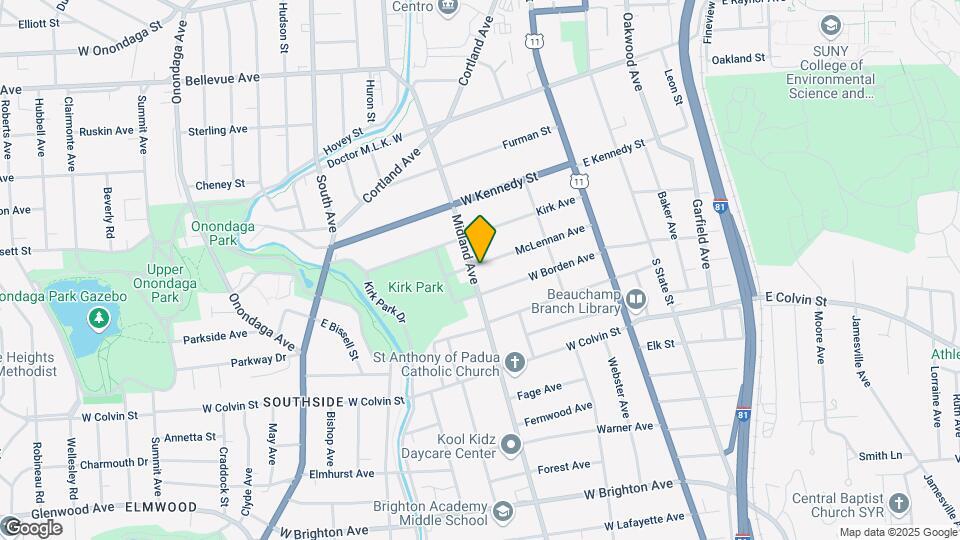1203 Midland Ave Mapa y Detalles de la Ubicación