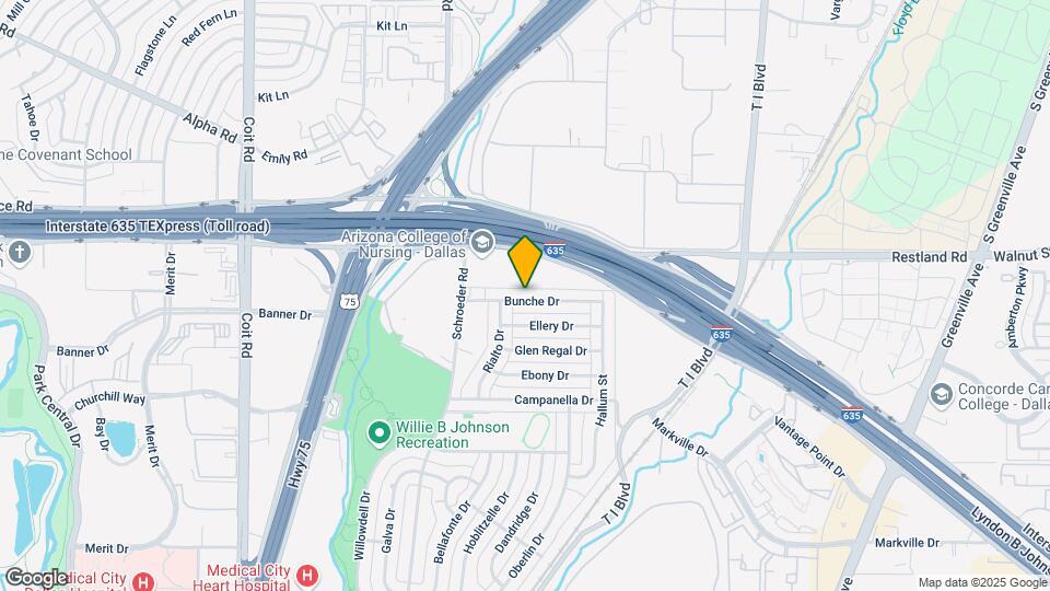 8321 Bunche Dr Map and Location Details