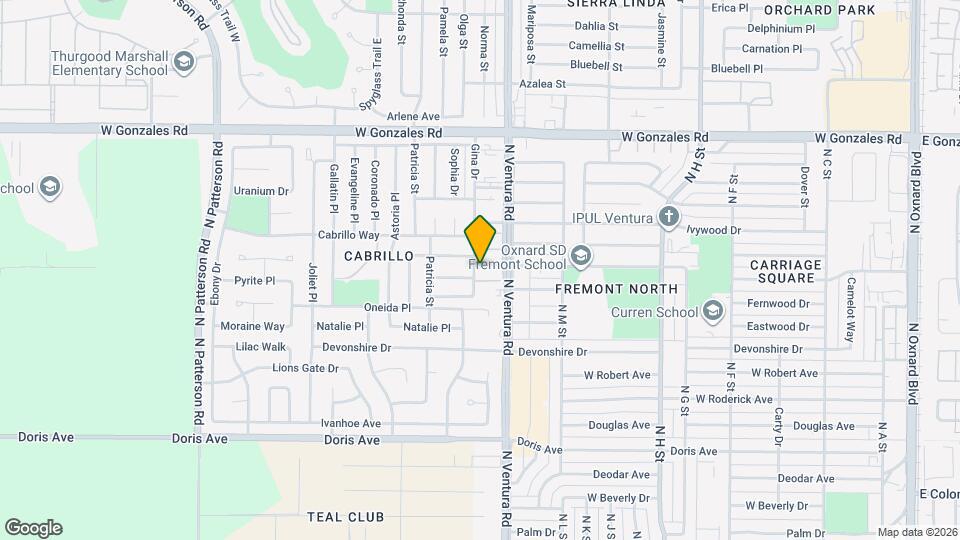 1300 Gina Dr Map and Location Details