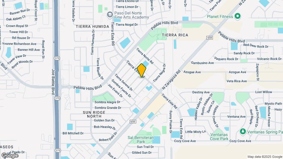 2253 Tierra De Oro Way Map and Location Details