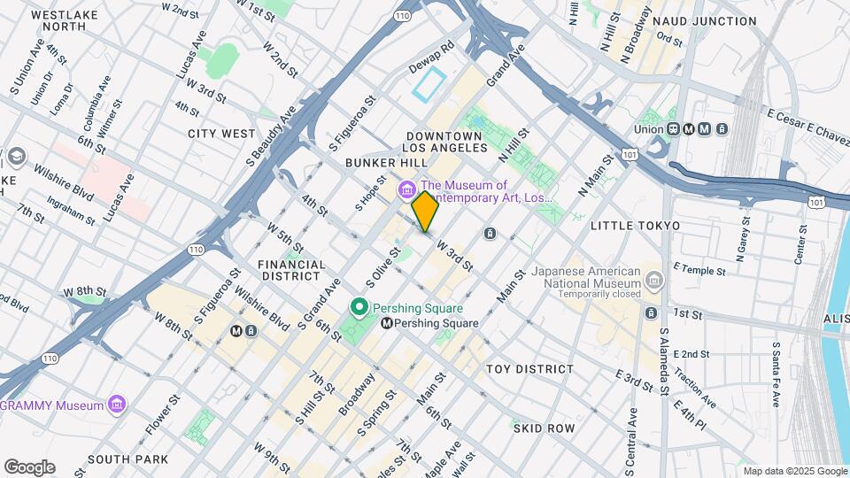 Angelus Plaza Map and Location Details