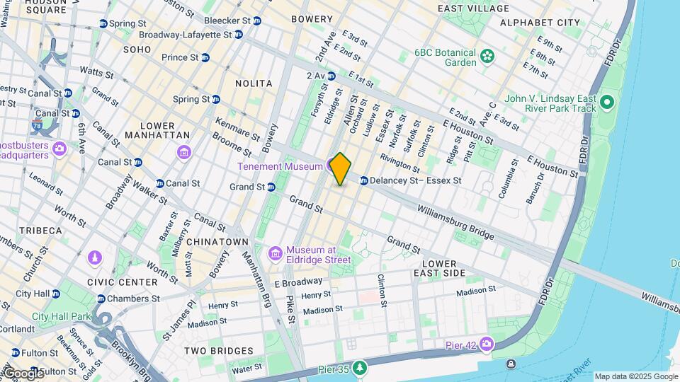 248 Broome St Map and Location Details