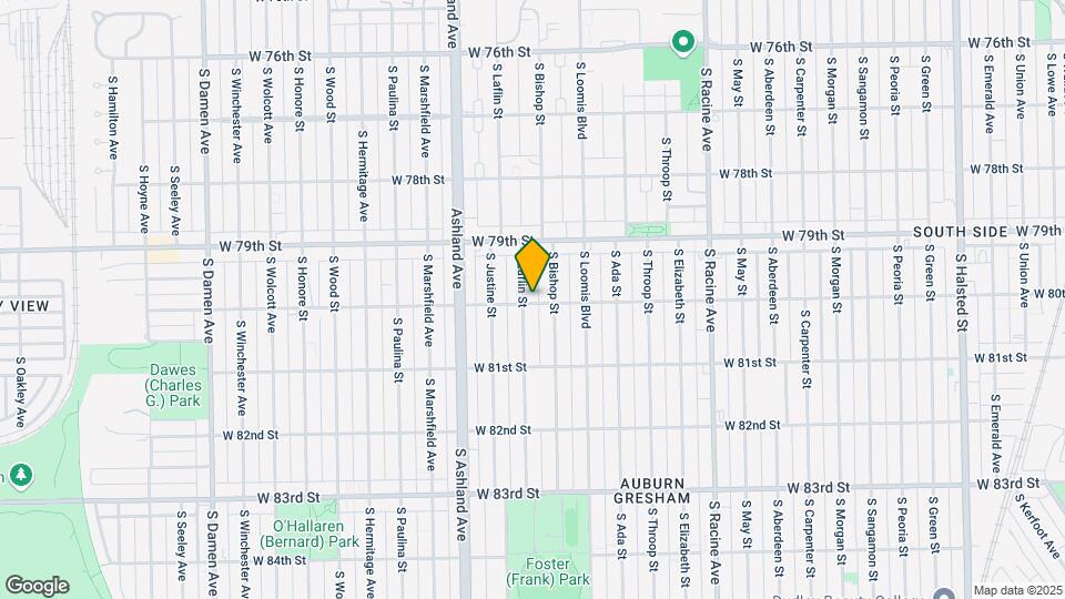 7959 S Laflin St Map and Location Details