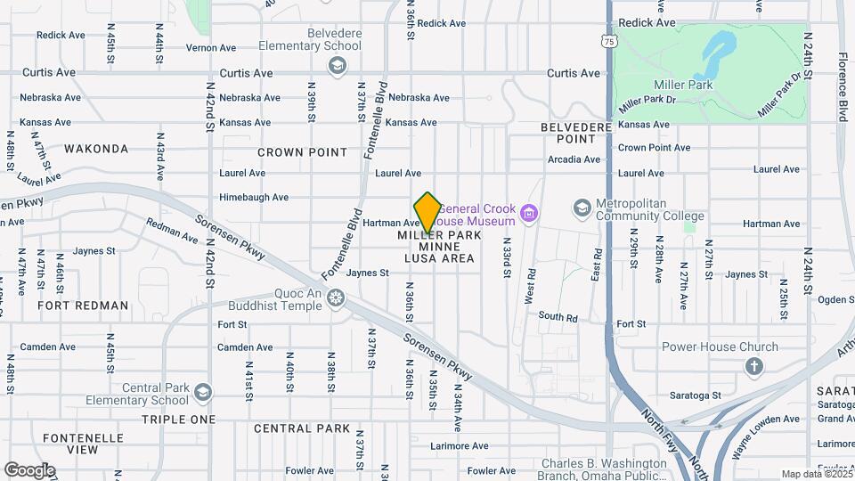 5542 N 35th St Map and Location Details