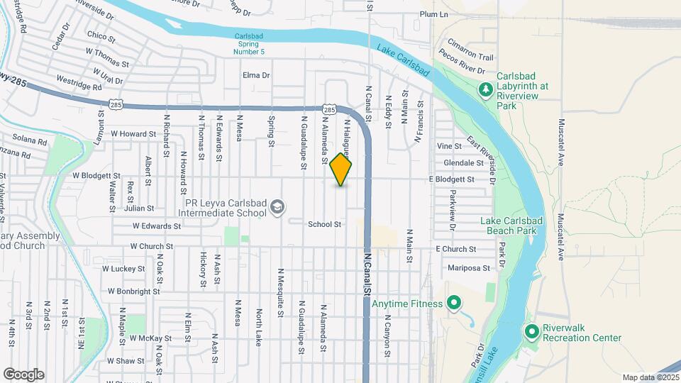 921 N Halagueno St Map and Location Details