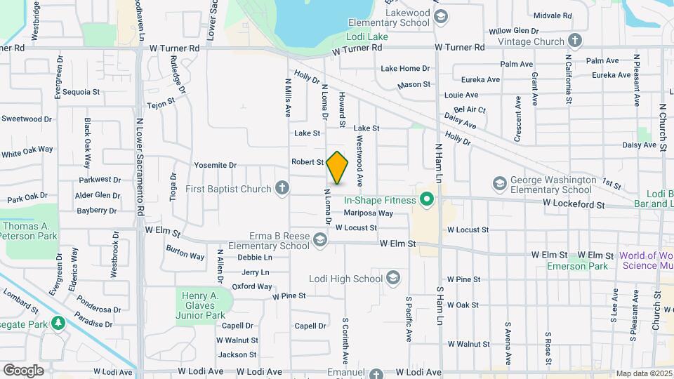 1741 W Lockeford St Mapa y Detalles de la Ubicación