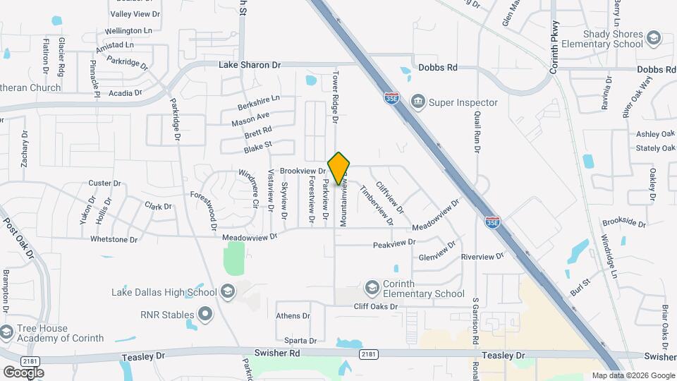 2515 Mountainview Dr Map and Location Details