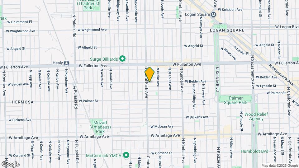3575 W Belden Ave Map and Location Details