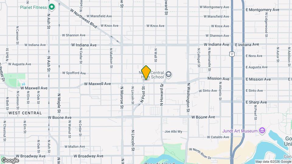 728 W Maxwell Ave Map and Location Details