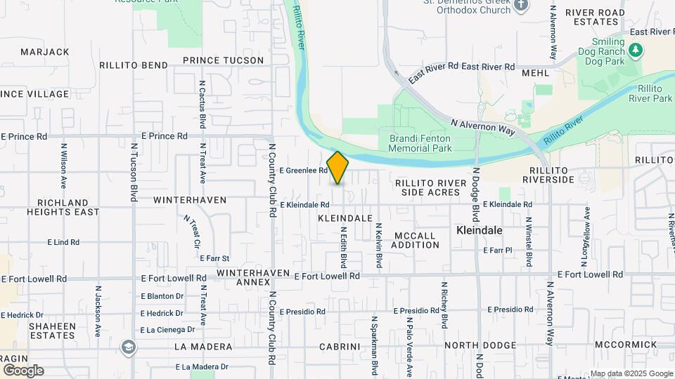 3431 N Edith Blvd Map and Location Details
