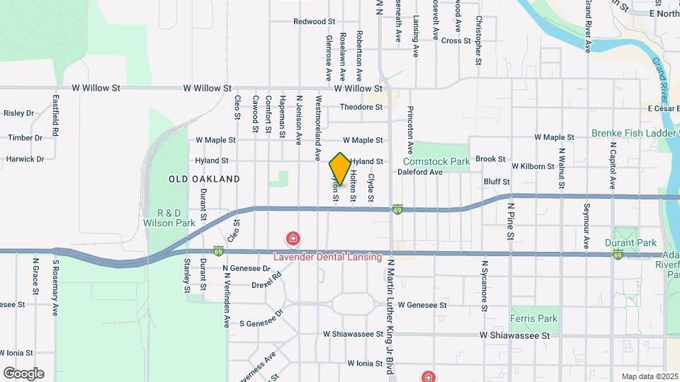 826 Clayton St Map and Location Details