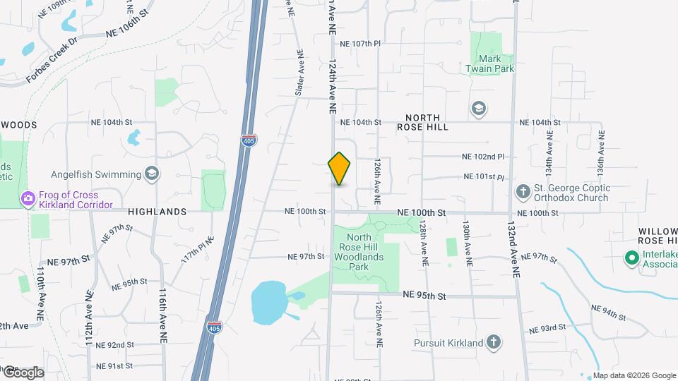 10028 124th Ave NE Map and Location Details