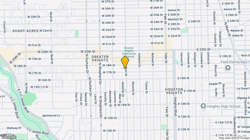 501 W 17th St Map and Location Details