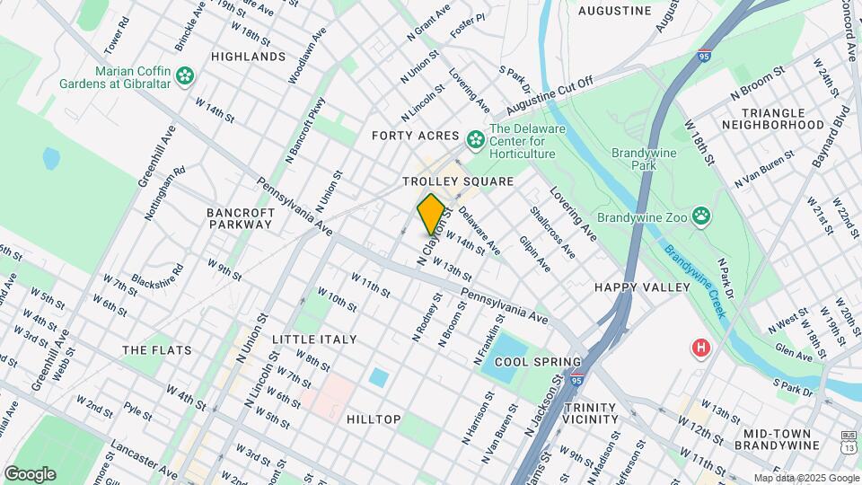 1304 N Clayton St Map and Location Details