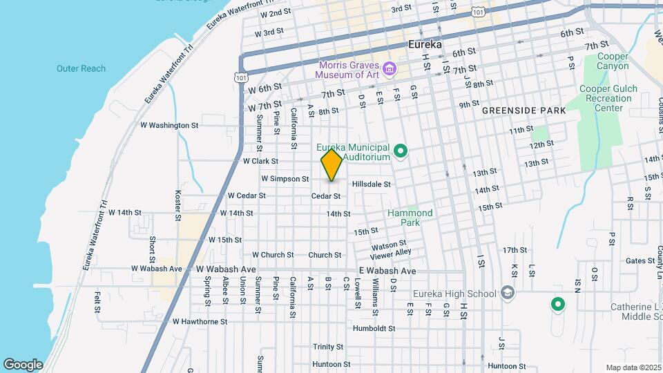 1215 B St Map and Location Details