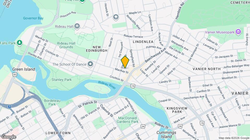 400B MacKay St Map and Location Details