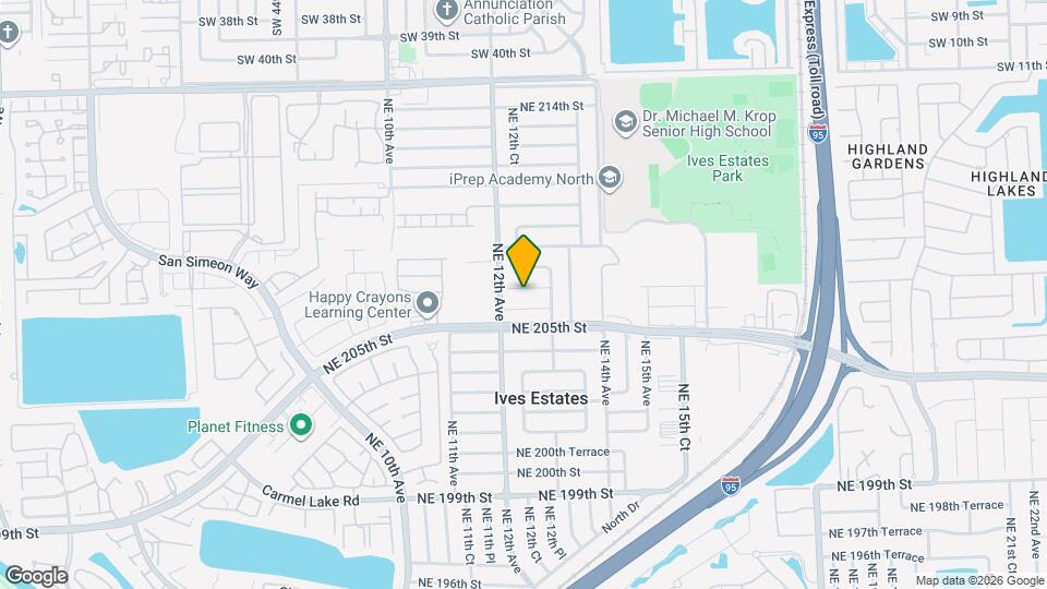 1240 NE 207th St Map and Location Details