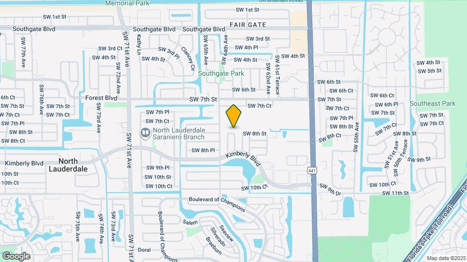 6371 SW 8th St Map and Location Details