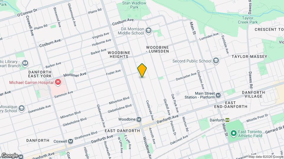 235 Cedarvale Ave Map and Location Details