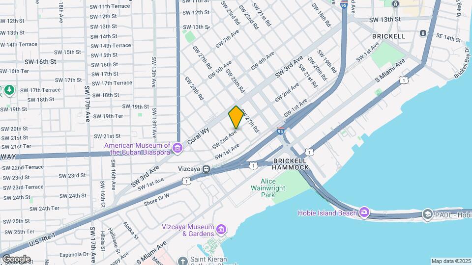 2835 SW 2nd Ave Map and Location Details