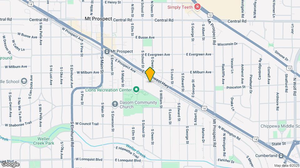415 E Prospect Ave Map and Location Details