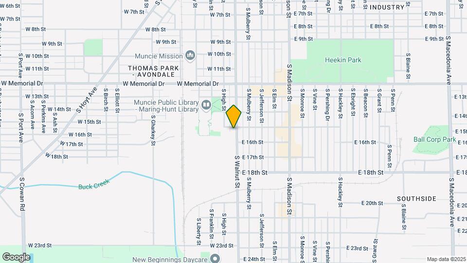 2207 S Walnut St Map and Location Details