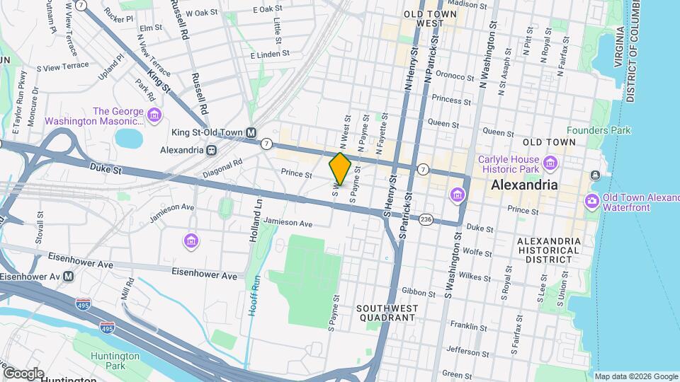 216 S West St Map and Location Details