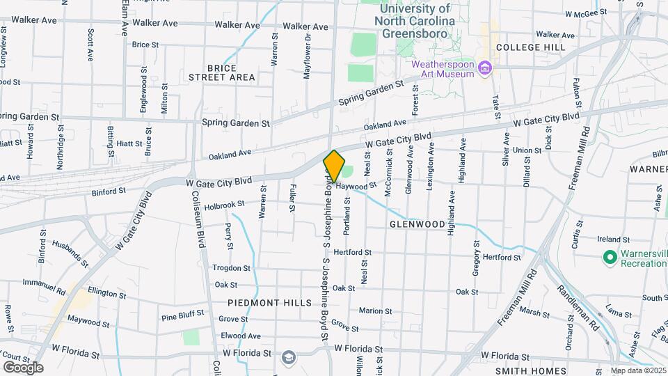 1417 Haywood St Map and Location Details