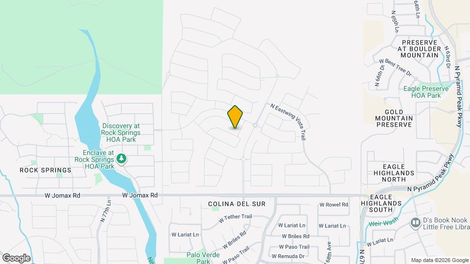 7198 W Bajada Rd Map and Location Details